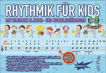 Rhythmik für Kids, m. Audio-CD