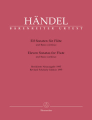 Elf Sonaten für Flöte und Basso continuo. Eleven Sonatas for Flute and Figured Bass, 2 Hefte