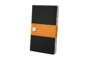 Moleskine Cahier A5, liniert, schwarz, 3er-Set