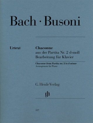 Chaconne aus der Partita Nr. 2 d-moll BWV 1004, Bearbeitung für Klavier