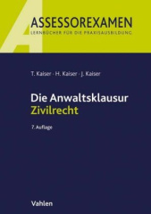 Die Anwaltsklausur Zivilrecht