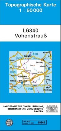 Topographische Karte Bayern Vohenstrauß