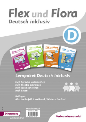 Lernpaket Deutsch inklusiv D (Verbrauchsmaterial), 4 Hefte