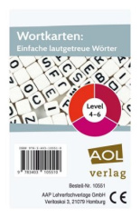 Wortkarten: Einfache lautgetreue Wörter - Level 4-6 (Kartenspiel)