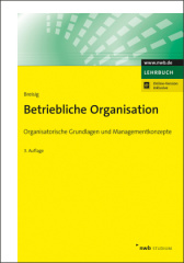 Betriebliche Organisation, m. 1 Buch, m. 1 Online-Zugang