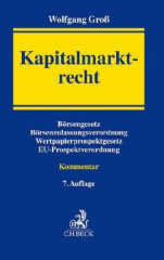 Kapitalmarktrecht (KapMR), Kommentar