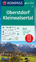 KOMPASS Wanderkarte Oberstdorf, Kleinwalsertal