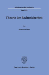 Theorie der Rechtssicherheit.