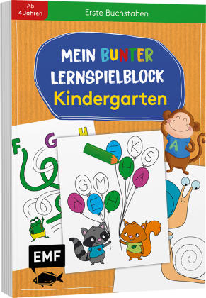 Mein bunter Lernspielblock - Kindergarten: Erste Buchstaben