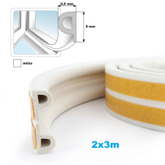 Fenster- und Türdichtung selbstklebend weiß