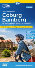 ADFC-Regionalkarte Coburg Bamberg mit Tourenvorschlägen, 1:75.000, reiß- und wetterfest, GPS-Tracks Download