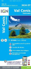 IGN Karte, Carte de randonnée (et plein air) Val-Cenis Charbonnel