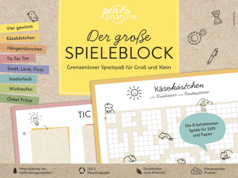 Der große Spieleblock. Grenzenloser Spielspaß für Groß und Klein