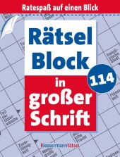 Rätselblock in großer Schrift 114