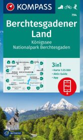 KOMPASS Wanderkarte 794 Berchtesgadener Land, Königssee, Nationalpark Berchtesgaden 1:25.000