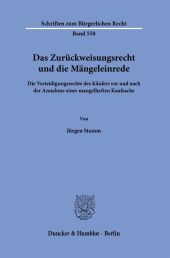 Das Zurückweisungsrecht und die Mängeleinrede.