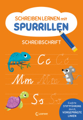 Schreiben lernen mit Spurrillen - Schreibschrift