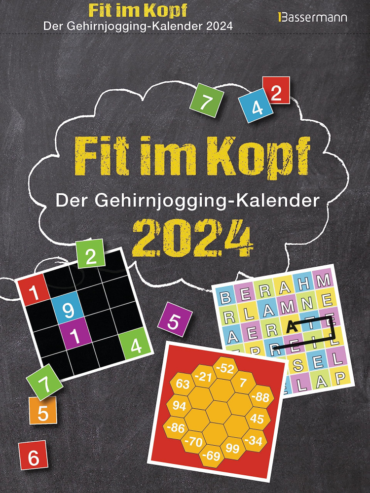 Fit im Kopf - der Gehirnjogging-Kalender 2024