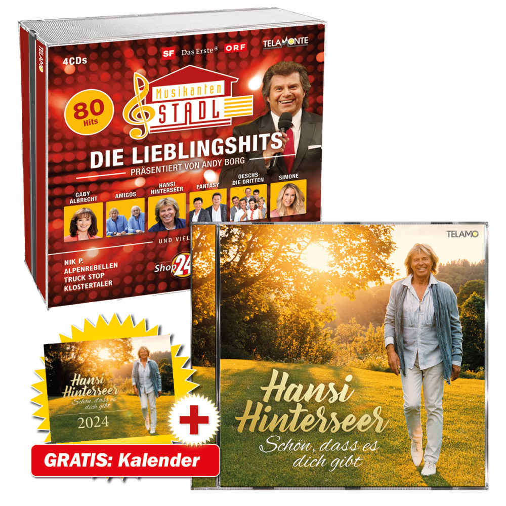 Schön, dass es dich gibt + Musikantenstadl - Die Lieblingshits + GRATIS Kalender