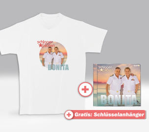 Bonita Fan-Set T-Shirt (M) + CD + GRATIS Schlüsselanhänger