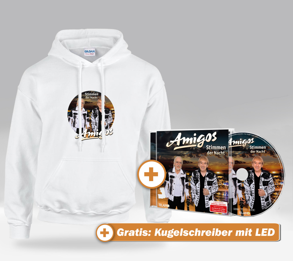 Stimmen der Nacht Fan-Set Kapuzenpulli (L) + CD + GRATIS Kugelschreiber