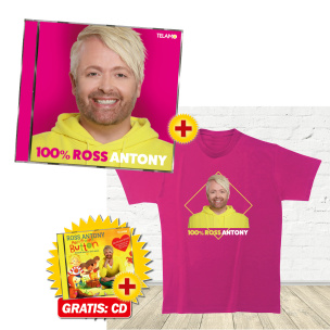 100% Ross Fan-Set T-Shirt (L) + CD + GRATIS CD „Mein Freund Button“