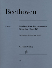 Die Wut über den verlorenen Groschen, G-Dur op.129, Klavier