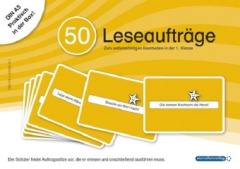 50 Leseaufträge, Auftragskarten DIN A5 quer