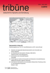 tribüne. zeitschrift für sprache und schreibung. 3/2013